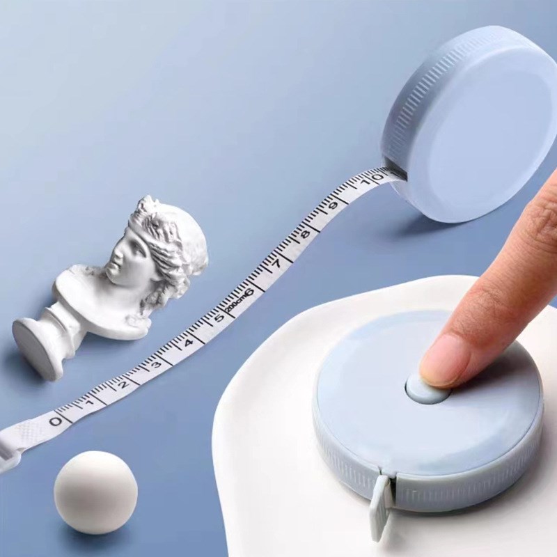 2米收缩塑料软皮卷尺200cm厘米79Din英寸可量身高腰围运动健身百