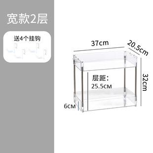 卫生间夹缝置物架落地多层移动小推车浴室洗手间U透明缝隙收纳架
