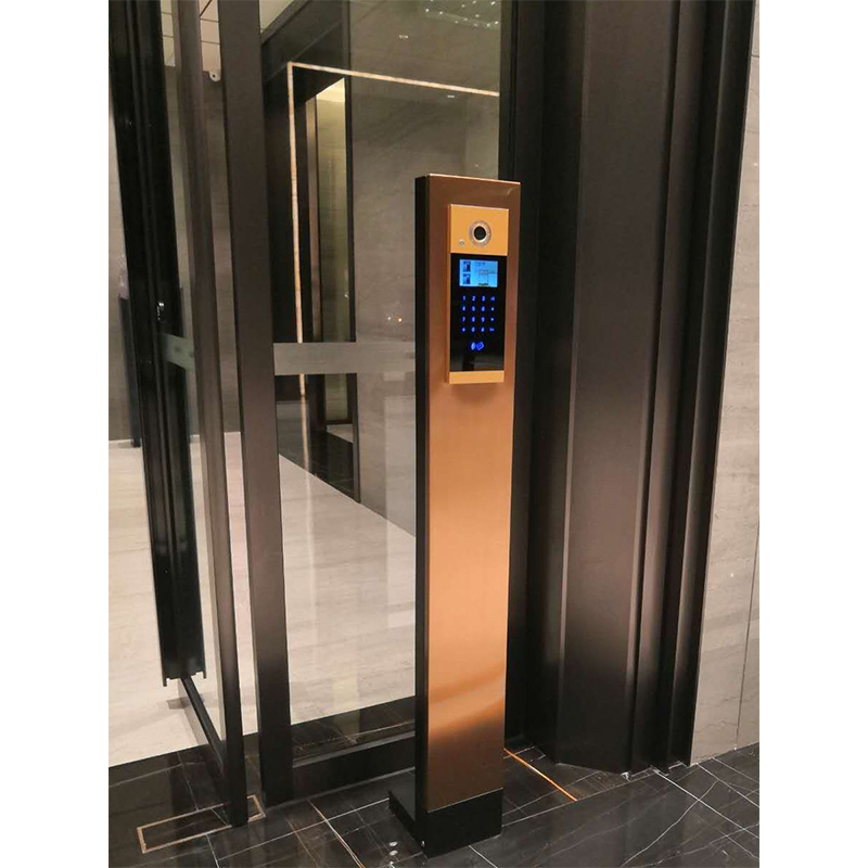 楼宇立柱可视对讲主机立s柱人脸识别门禁系统支架机座门口机底座