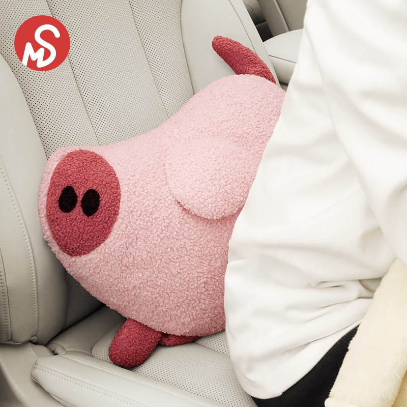汽车抱枕被子两用可n爱卡通办公室午睡三合一车内腰靠折叠空调被