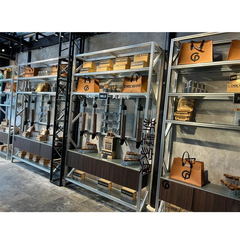 桦木书柜展柜落地置物架收纳架家用客G厅靠墙展示架办公室储物柜