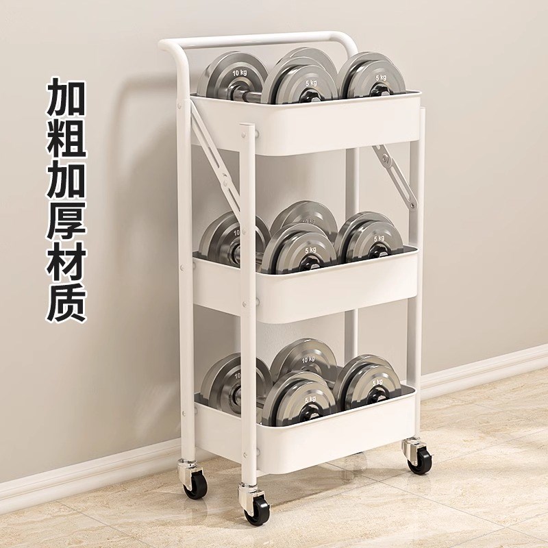 免安装小推车置物架多层收纳架z可移动零食书架婴儿用品厨房储物