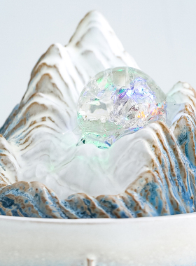 简约小流水摆件办公桌风水轮不插电usb送同事朋友Y对象中秋礼物