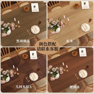 仿红木纹餐桌垫防水防油免洗桌z布防烫茶几垫布台面实木桌面保护