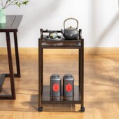 茶几麻将桌茶水架棋牌室专用可移动边几机麻打牌菸灰缸架子茶水台