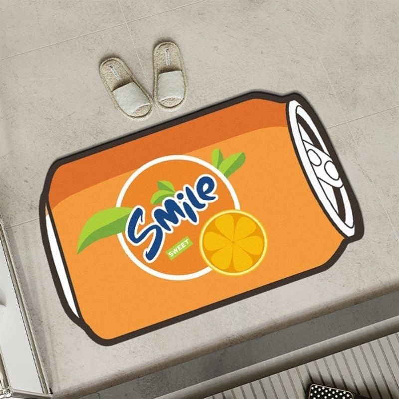 硅藻泥软垫可乐罐形潮流浴室吸水地垫厕所地垫防滑速干免洗地毯,居家布艺,家用脚垫,淘宝优惠券,粉丝福利购,淘宝优惠卷