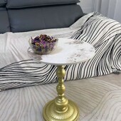 轻奢沙发边几客厅家用小茶几边桌复古角几铁艺床头置物阳台小圆桌