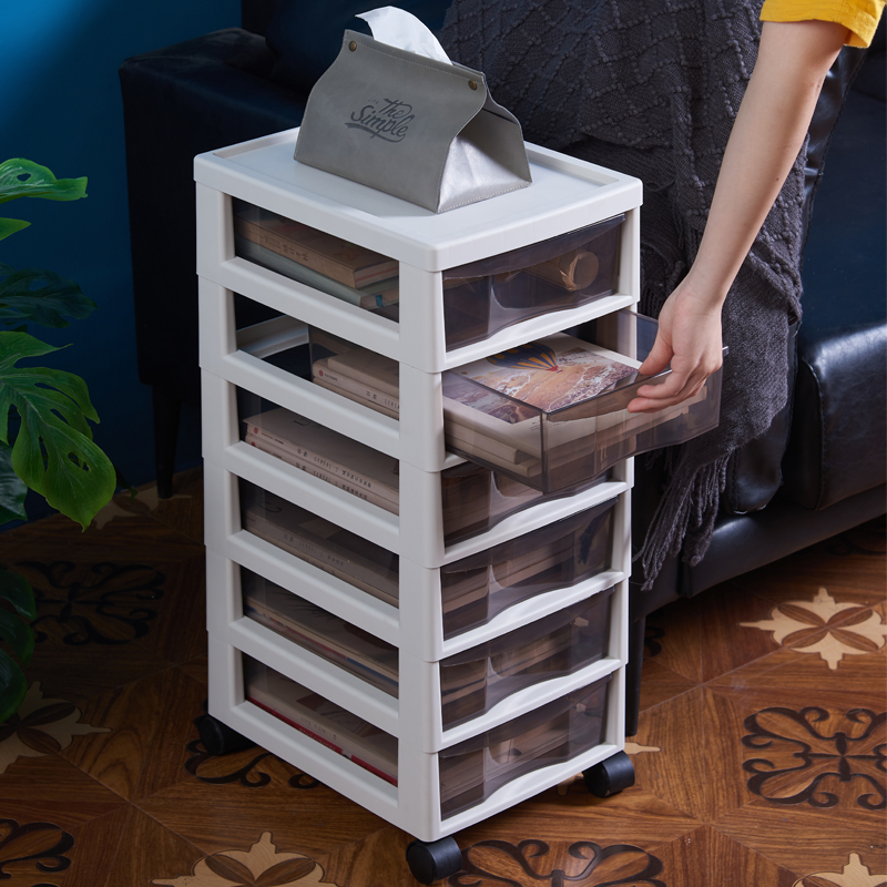 办公室收纳c柜抽屉式书桌下整理箱整理盒推车多层资料架文件储物