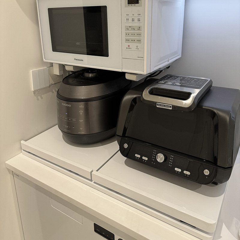 定制置物架放激光电视滑板抽拉台微波炉电饭煲托架厨W房延伸烤箱