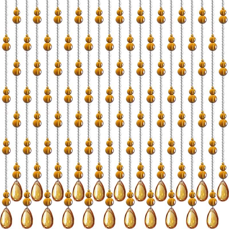 风水葫芦水晶珠帘客厅隔断卧室装饰卫生间挂帘门T帘免打孔玄关帘