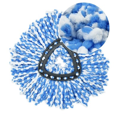 适配欧赛达O-Cedar 棉线加厚加密旋转拖把替换装三角形拖把头配件