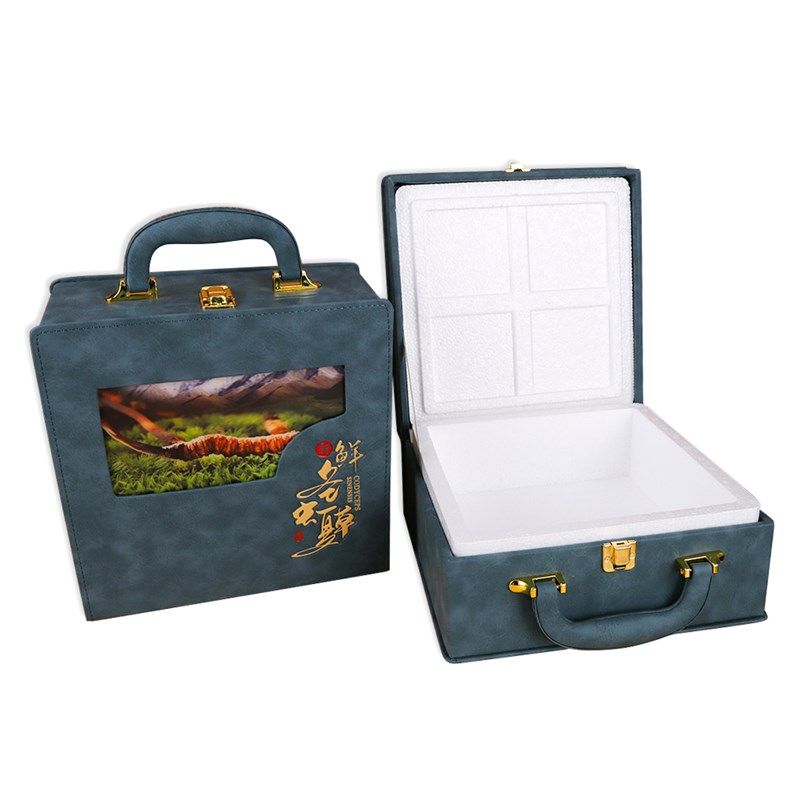 新鲜虫草手提皮盒包装盒保温保冷箱 冬虫夏草高档礼盒空盒泡沫箱,包装,礼品盒,淘宝优惠券,粉丝福利购,淘宝优惠卷