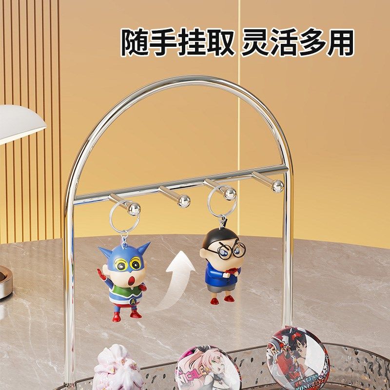 创意桌面收纳摆件玄关钥匙挂架入户门鞋柜上香水首饰杂物收纳托