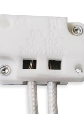 奥林巴斯显微镜光源灯座G4 SC-102 方形灯座 侧方出线 线长20CM