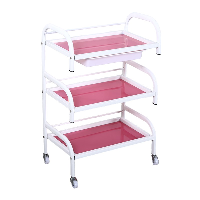 美容小推车美容院专用仪r器小架子家用置物架美甲手推工具车收纳