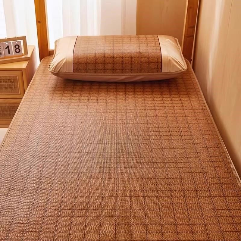 厂家竹席藤席床上用品夏季家用冰丝凉席三件套单双人宿舍席子,床上用品,竹席,淘宝优惠券,粉丝福利购,淘宝优惠卷
