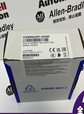 IC695NIU001-ACAC PACsystem RX3i Ethernet NIU plus 现货秒发