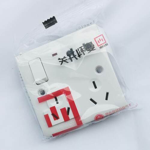 86型10A16A墙壁多用功能插座面板8孔八孔二三三带开关指示灯