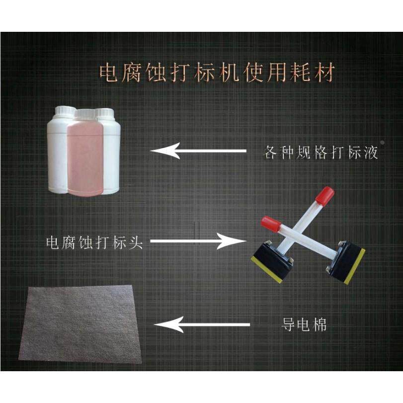 电腐蚀打标机耗材模板打标液打标头导电棉导电布蜡纸电腐蚀模板