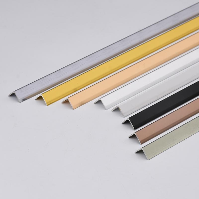 铝合金收边条1cm极窄木地板收口条直角包边条金属地板缝隙遮挡条