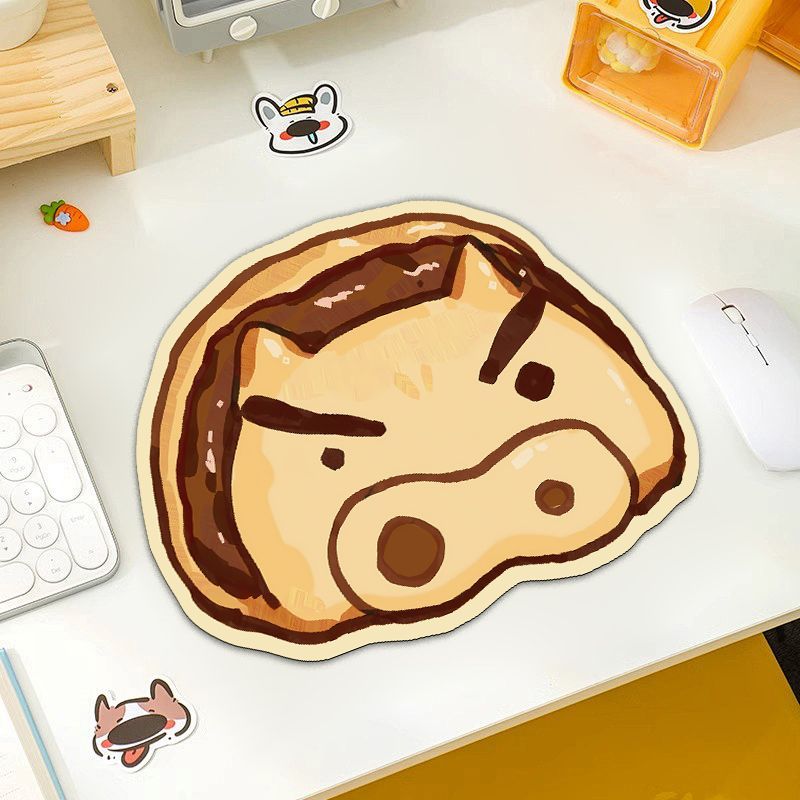 肥嘟嘟左卫门鼠标垫小号女生可爱加厚书桌垫便携笔记本耐脏软垫子