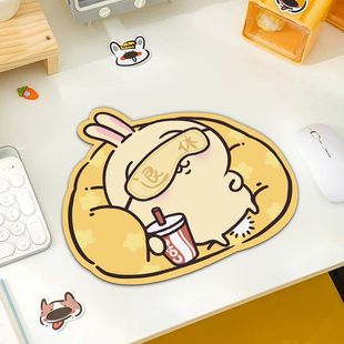 吉伊卡哇鼠标垫女生可爱加厚书桌垫学生笔记本电脑耐脏护腕滑鼠垫