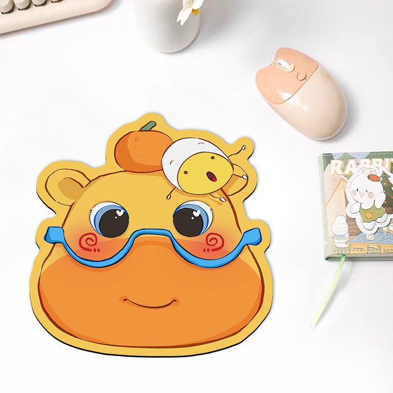可爱水豚噜噜鼠标垫公学习滑鼠垫