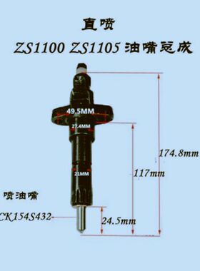 单缸柴油机 喷油器总成 192直喷195 1100S1105 1110ZS1115喷油嘴