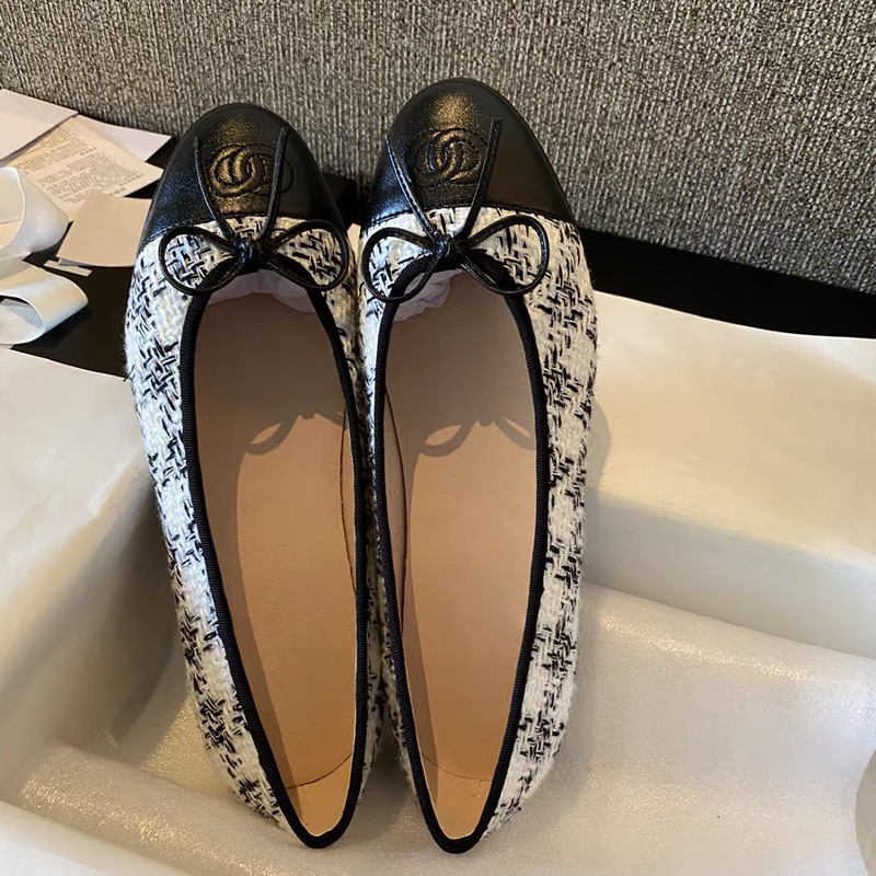 2025早春新款法式小香风芭蕾舞鞋