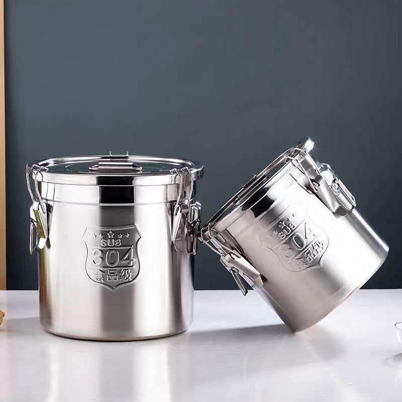 04不锈钢食品级密封桶防潮储存米桶油桶商用茶叶桶大容量带盖