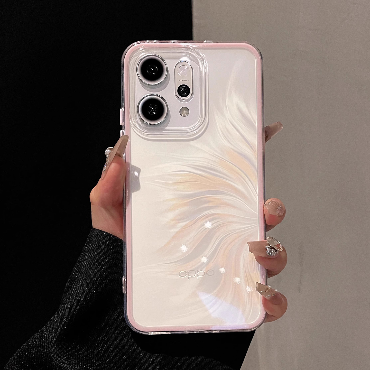 撞色软边适用oppo手机壳reno14新款透明reno14pro保护套全包镜头reno13高级感reno12超薄硅胶reno11女款防摔9