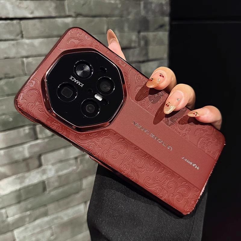 适用华为mate70rs非凡大师手机壳新款mate70pro+保护套超薄龙纹皮质m60十红色防摔50高级感40保时捷mt男女ins