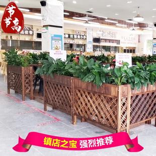 店铺门口围栏杆饭店大堂隔断栅栏餐厅花架木栅栏户外庭院装饰矮墙