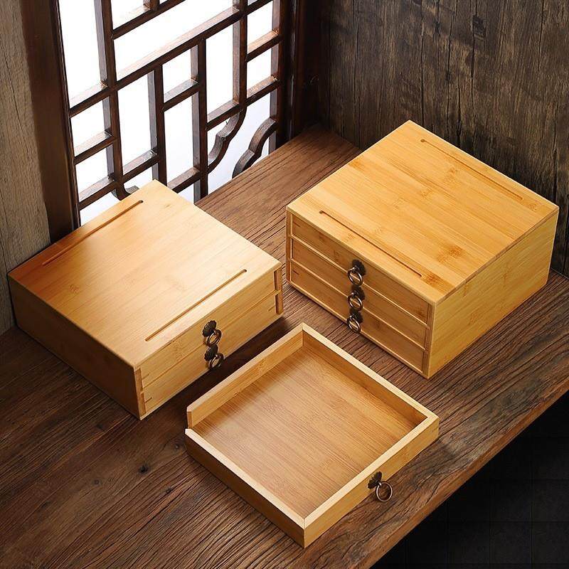 86M0普洱茶收纳盒茶仓茶叶罐茶饼架子工具竹制抽屉式分茶盘茶道配,餐饮具,茶叶罐,淘宝优惠券,粉丝福利购,淘宝优惠卷