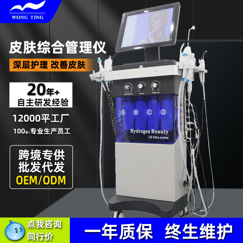 海飞皮肤管理综合仪秀美容院小气泡清洁补水嫩肤美容仪定制焕肤