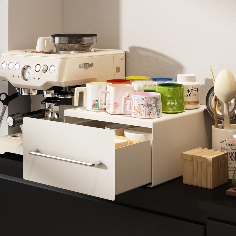 桌面收纳盒杯子收纳柜茶具展示柜子厨房水杯置物架杯架餐具储物柜