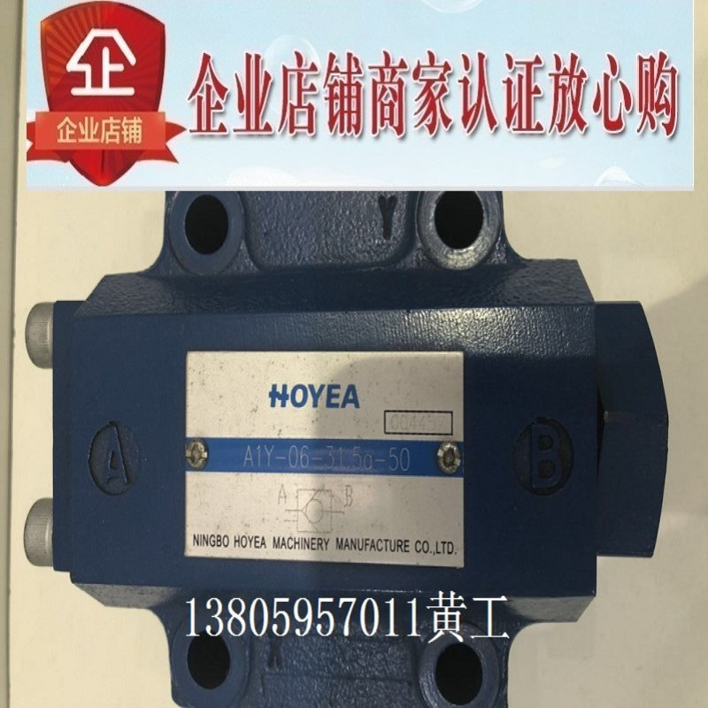 华液HOYEA液控单向阀A1Y-03-31.5A-50 A1Y-06-31.5A-50 A1Y-10