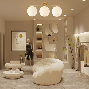 北欧走廊过道灯现代简约入户玄关阳台吸顶灯服装 店衣帽间魔豆灯具