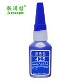 包邮 胶满国425胶水 蓝色快干胶 金属塑料木材标记胶水 瞬间强力胶
