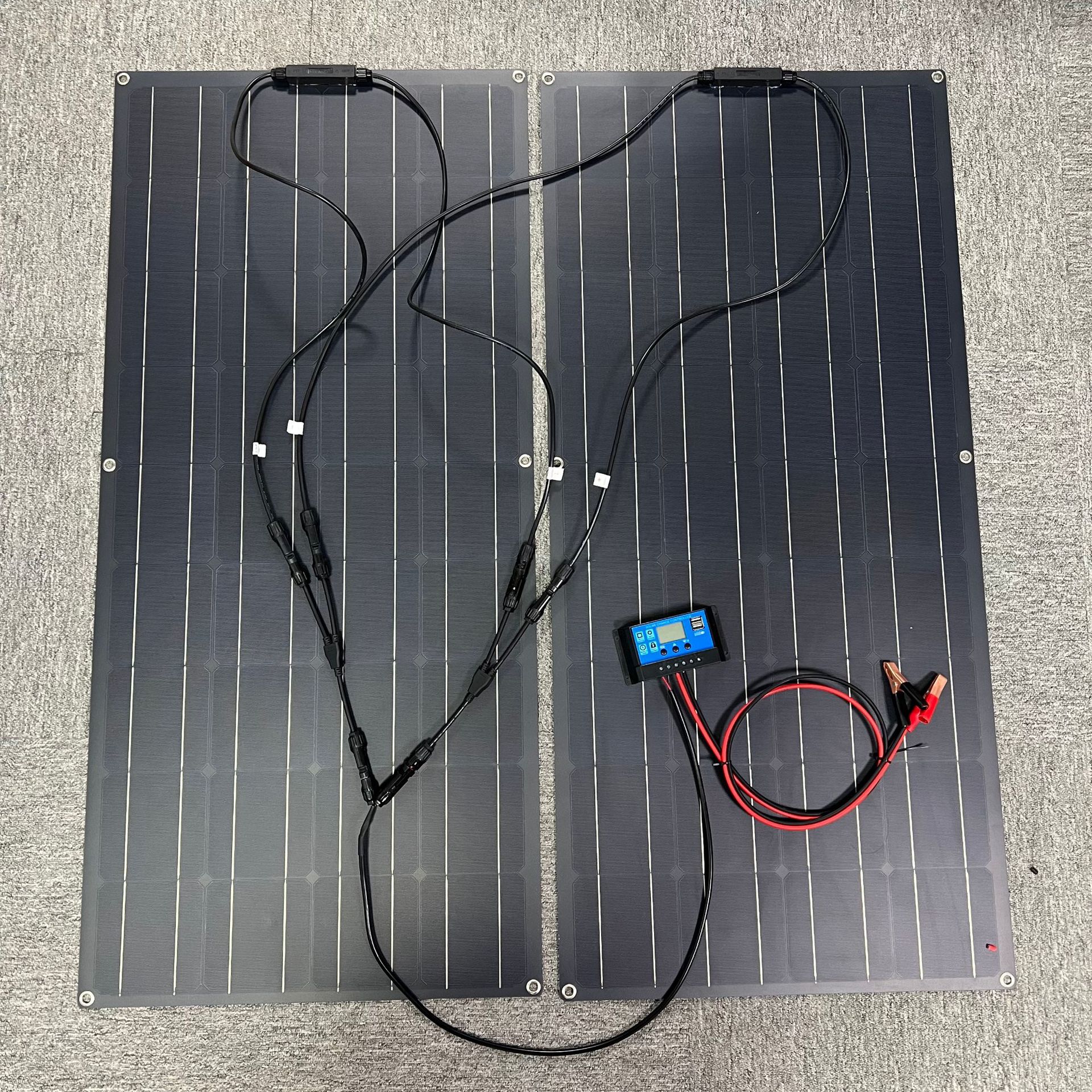 串联太阳能板120W/240W户外充电太阳能光伏组件房车游艇移动充电