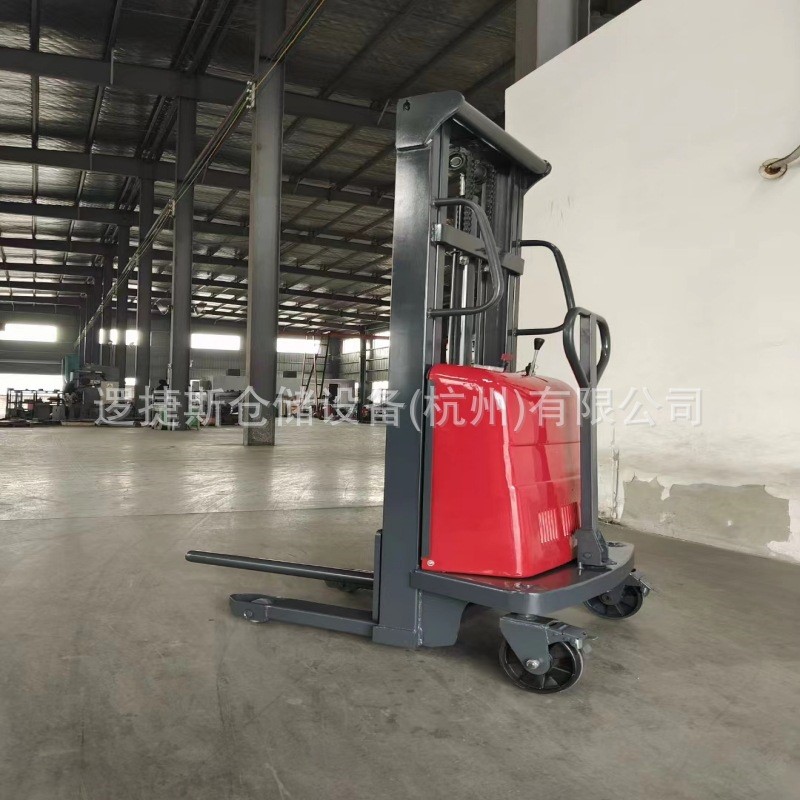 半电动单臂串杆车堆高车 升降纸筒卷膜上料车 线缆盘装卸升高车