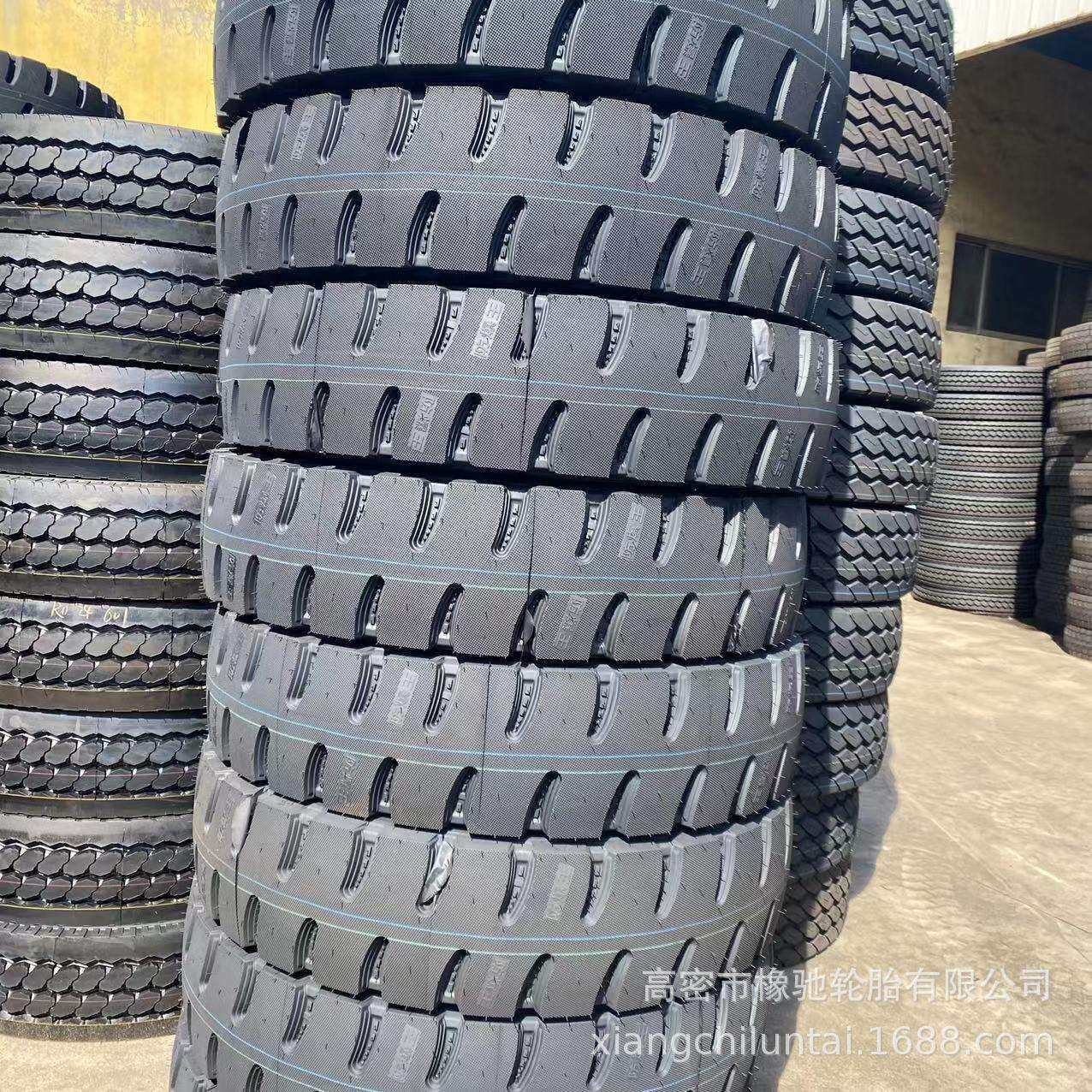 供应货车1200R20全钢卡车钢丝胎12.00R20矿山花纹加厚