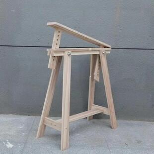 实木升降简易组装桌架支架摄影美术美工桌腿桌脚办公家具配件