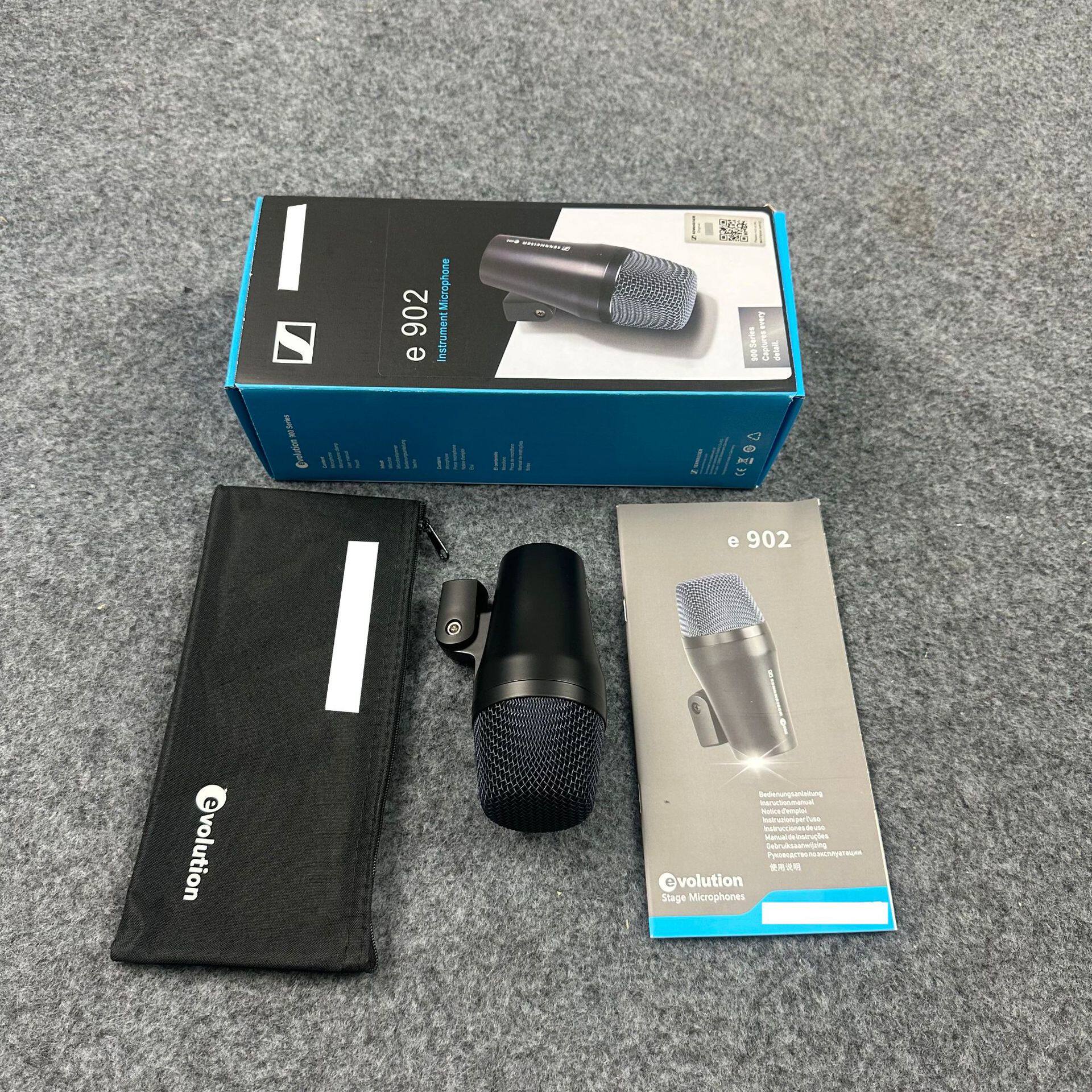 E902高配有线麦克风有线话筒乐器麦跨境直播动圈式鼓乐