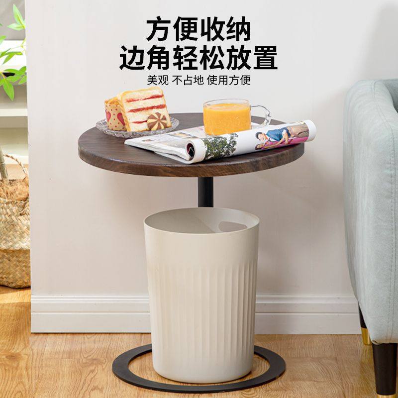 圆形边几客厅家用床头小茶几现代置物架简约床头柜卧室床边小桌子