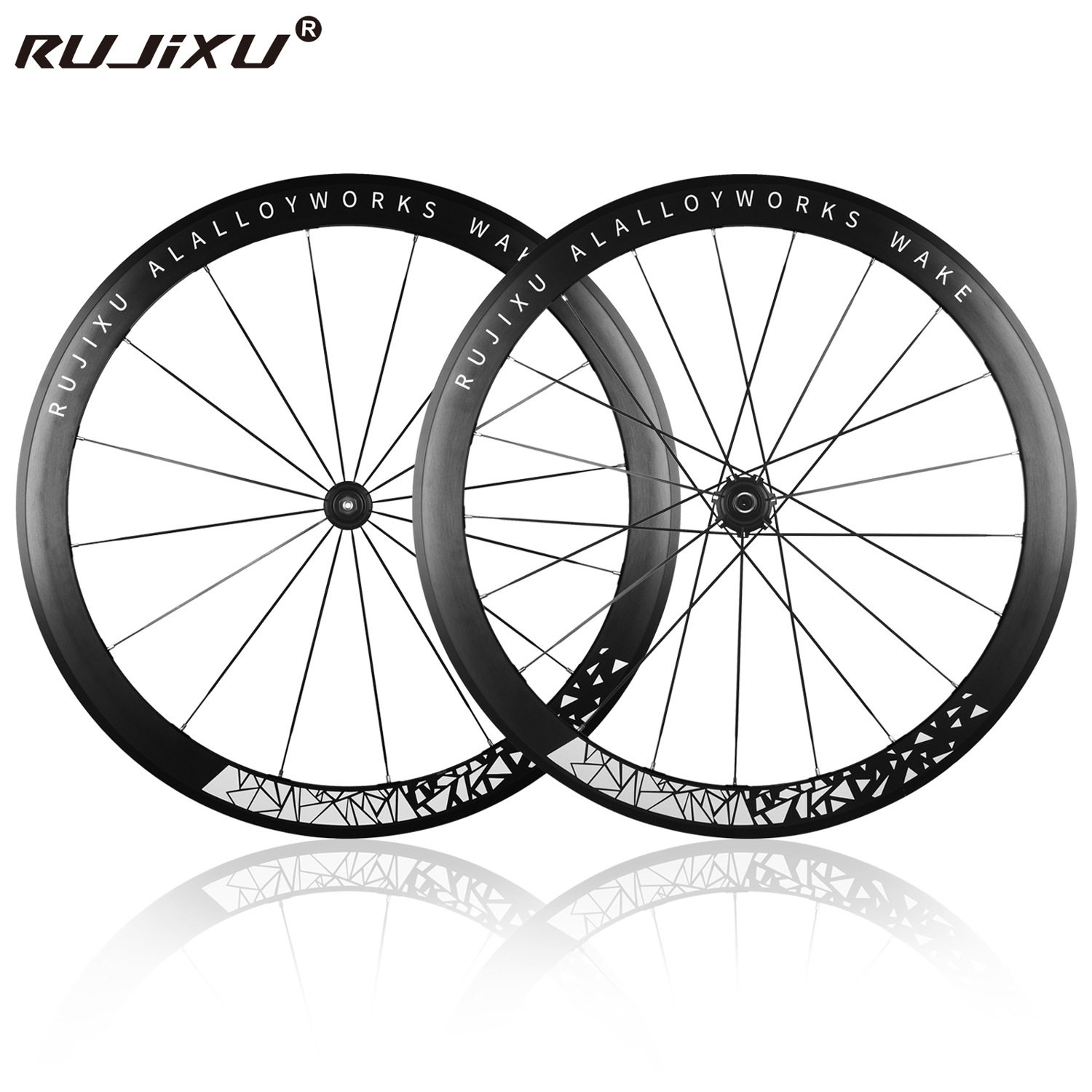高密度690响700c公路车轮组30/40/50mm框高2:1编法V/C碟刹轮组