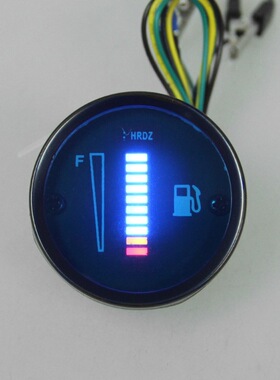 DC 12V 通用汽车摩托车油位计蓝色/绿色 LED 灯显示 2