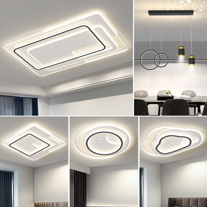 意式极简客厅智能卧室高级感现代创意吸顶灯温馨奶油风别墅大厅灯