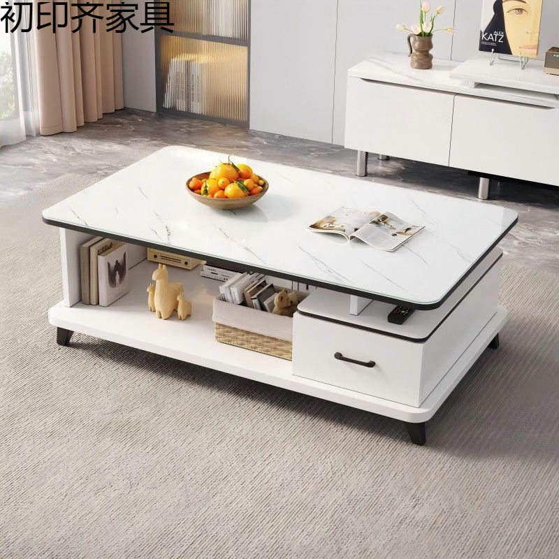简约现代轻奢玻璃小户型茶几