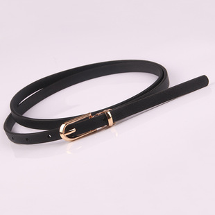 Belts Candy Waistband Faux Skinny Leather Thin Women Color